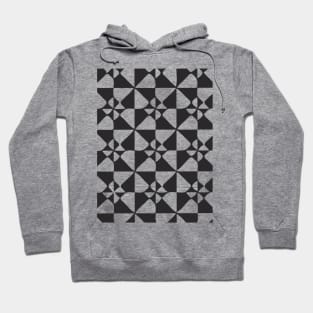 Seamless Pattern, Black and White Hoodie